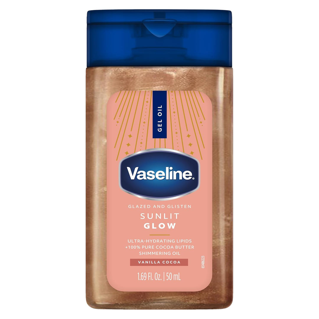 Vaseline Glazed &amp; Glisten Sunlit Glow Shimmer Body Gel Oil