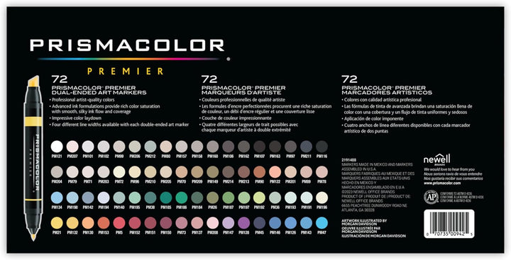 Prismacolor Premier Dual-Ended Art Markers 72 Count
