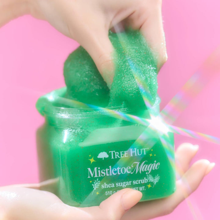 Tree Hut Mistletoe Magic Shea Sugar Scrub, Exfoliating & Hydrating Body Scrub