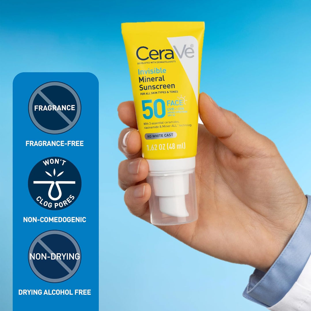 CeraVe Invisible Mineral Sunscreen SPF 50