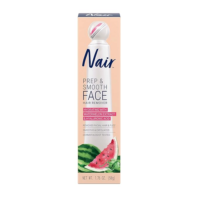 NAIR Prep &amp; Smooth Face, exfoliërende gezichtshaarverwijdering