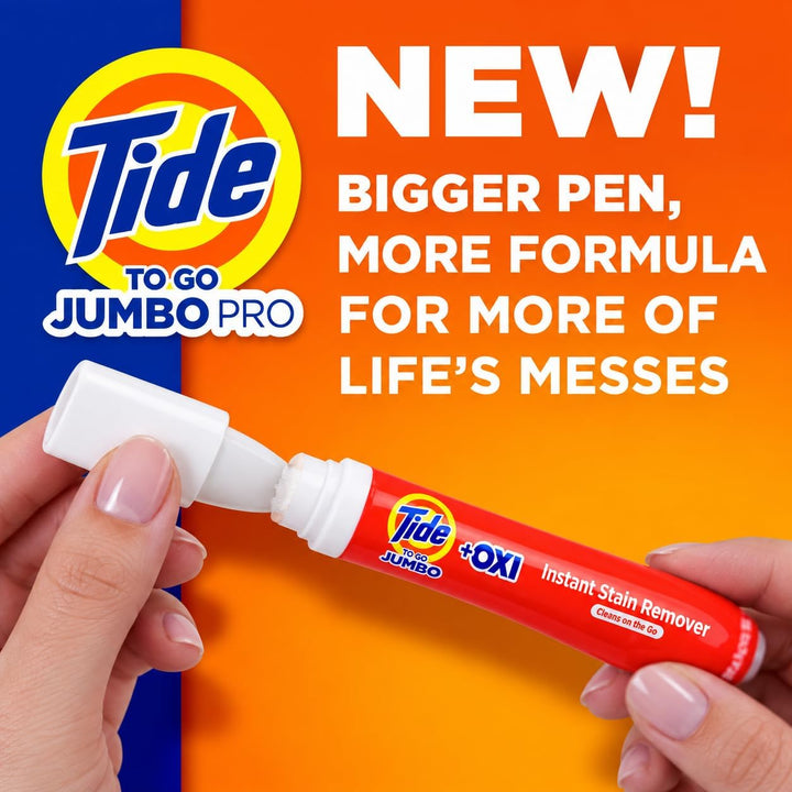 Tide To Go Jumbo PRO Instant Stain Remover Pens 2 Pack