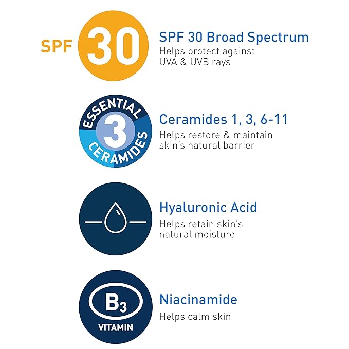 CeraVe Facial Moisturizing AM Lotion - Zonnebrandcrème - Gezichtscrème spf30 - 89ml