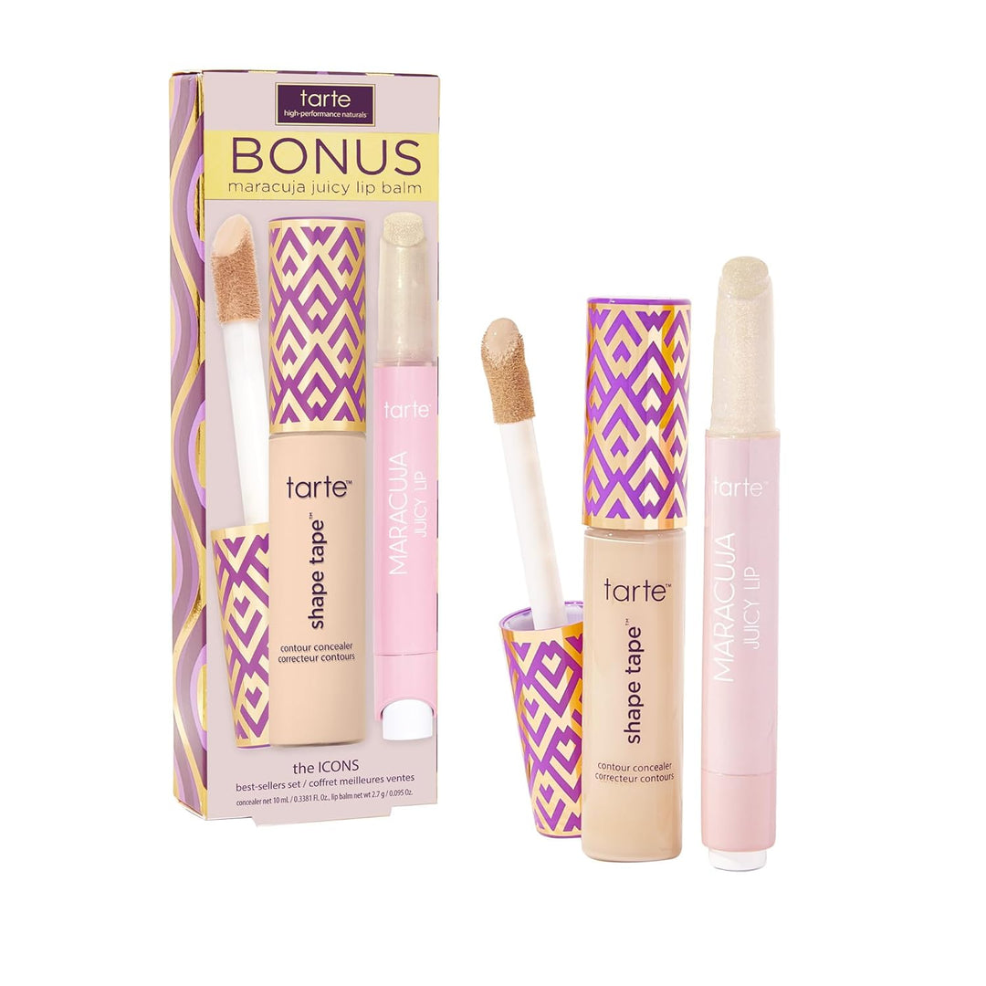 tarte icons shape tape concealer & maracuja juicy lip duo
