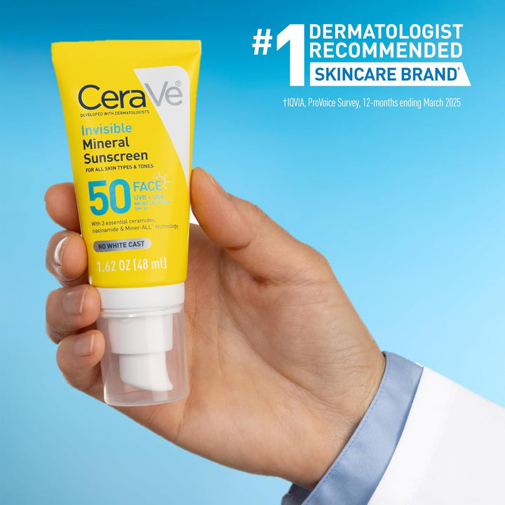 CeraVe Invisible Mineral Sunscreen SPF 50