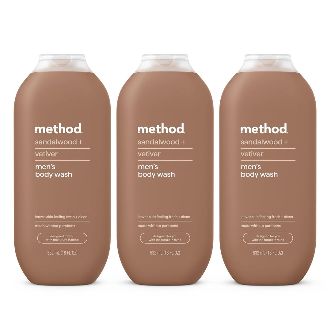 Method Men Body Wash with Plant-Based Cleansers set