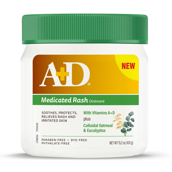 A+D Medicated Rash Ointment with Colloidal Oatmeal