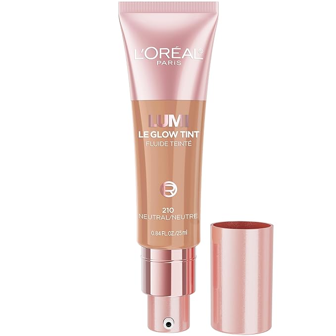 L'Oréal Paris Lumi Le Glow Skin Tint, lichtgewicht getint serum op waterbasis met foundation
