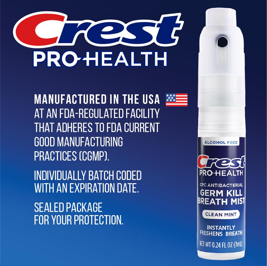 Crest Pro-Health CPC Breath Mist Clean Mint 3-Pack