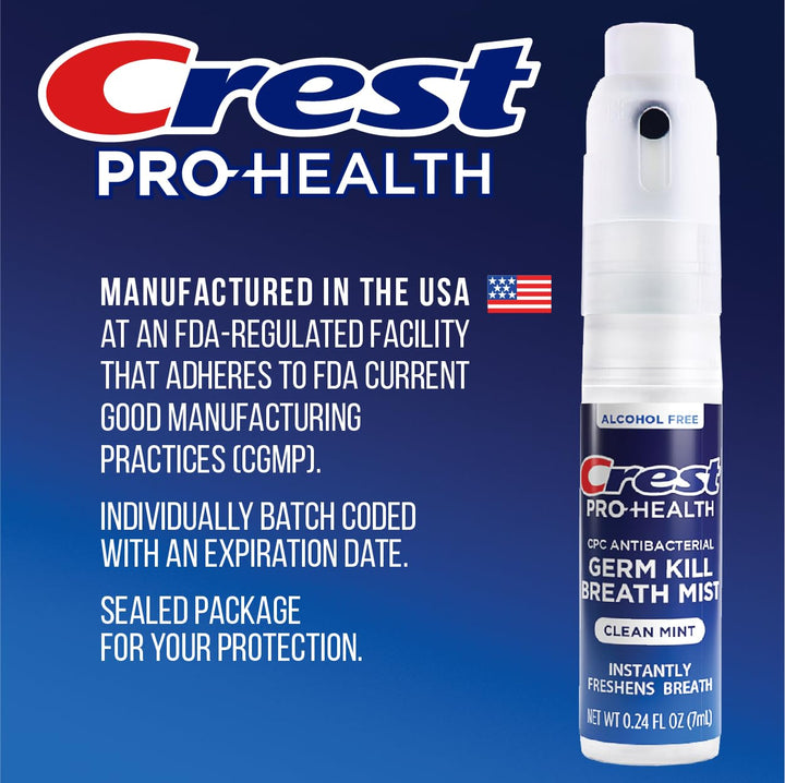 Crest Pro-Health CPC Breath Mist Clean Mint 3-Pack
