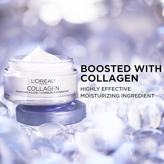 L'Oréal Paris - Collageen dagelijkse gezichtsbevochtiger - Verminder rimpels - Gezichtscrème - 48g
