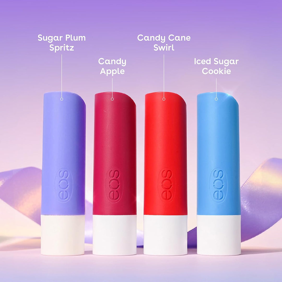 eos Holiday Lip Balm Gift Set - 4-Piece Limited Edition Lip Care Set