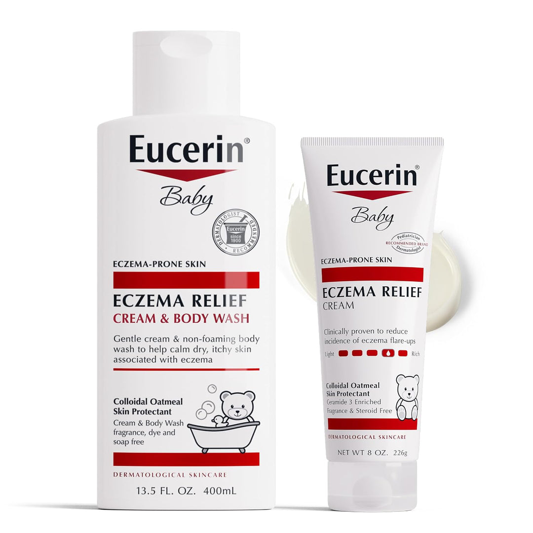 Eucerin Baby Eczema Relief Cream & Body Wash 2-Piece Set