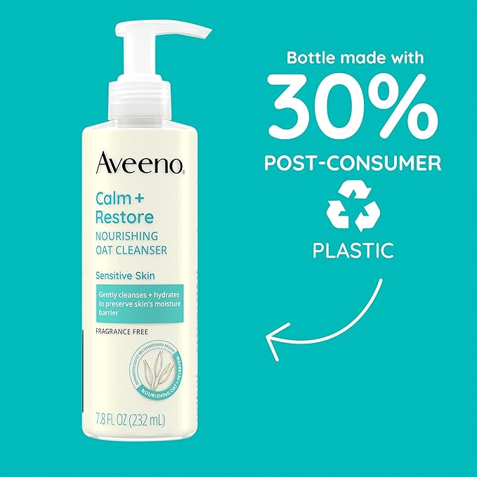 Aveeno - Kalmerende + Herstellende Voedende Haverreiniger - 232ml