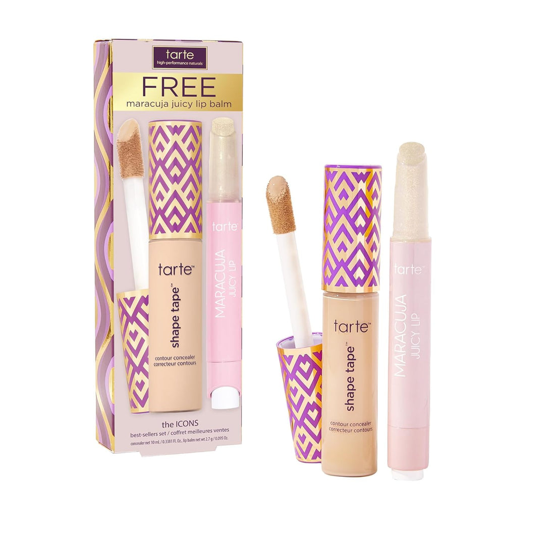 tarte icons shape tape concealer & maracuja juicy lip duo
