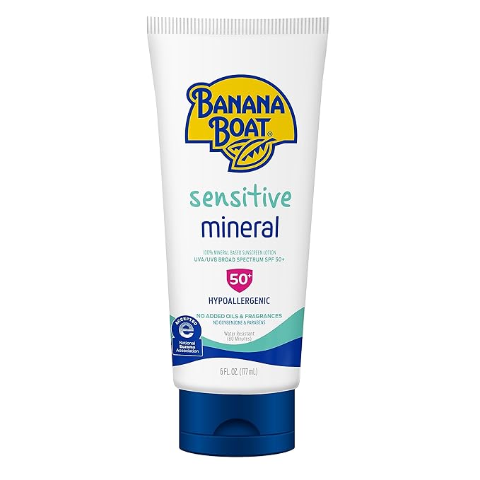 Banana Boat - Gevoelige 100% minerale zonnebrandlotion SPF 50 - 177 ml