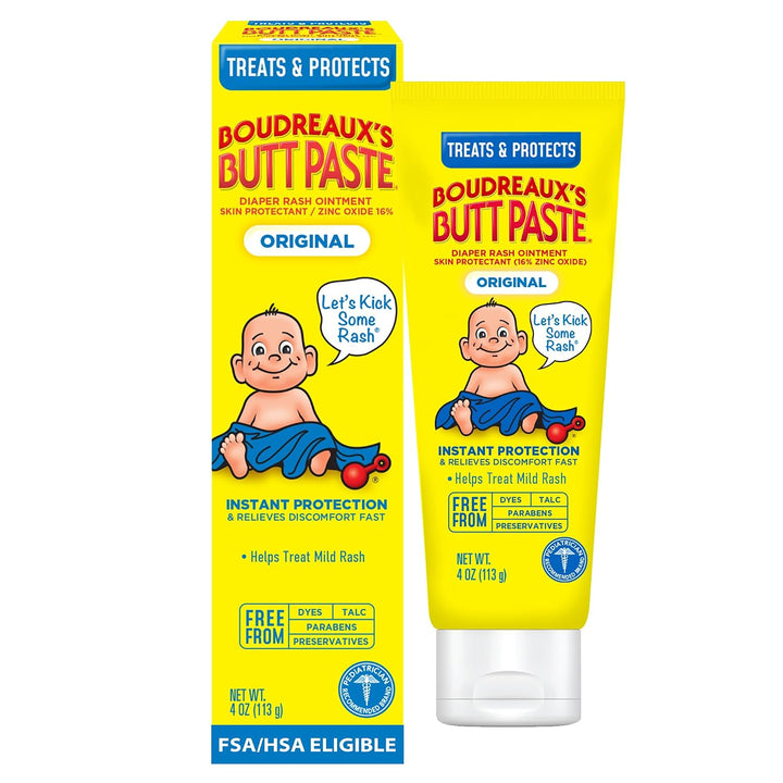 Boudreaux's Butt Paste Original Diaper Rash Cream 16% Zinc Oxide