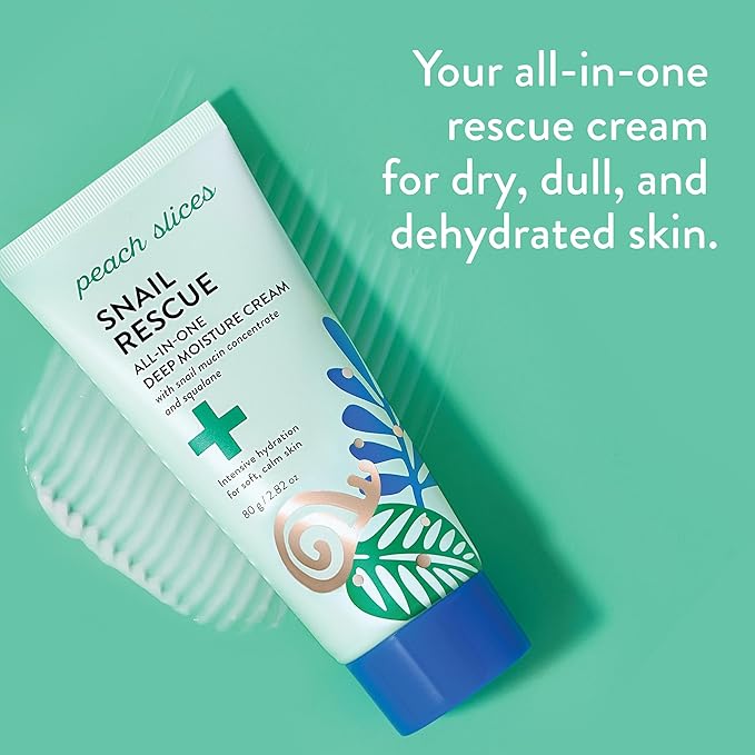 Peach Slices - Snail Rescue All-In-One Deep Moisture Cream - 80g