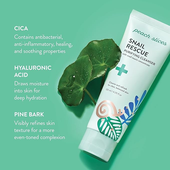 Peach Slices - Snail Rescue Purifying Cleanser - 120ml