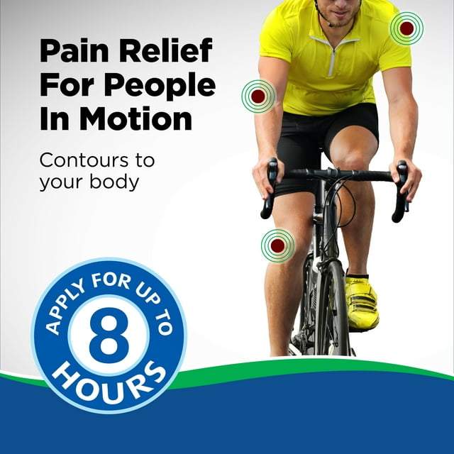 Salonpas -Pain Relieving FLEX Patch, Unscented - Stays in Place - 7 Patches