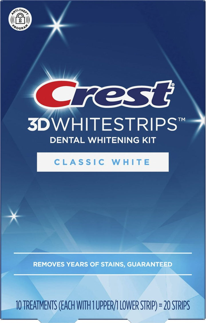 Crest - 3D White Strips Classic White at-Home Teeth Whitening Kit