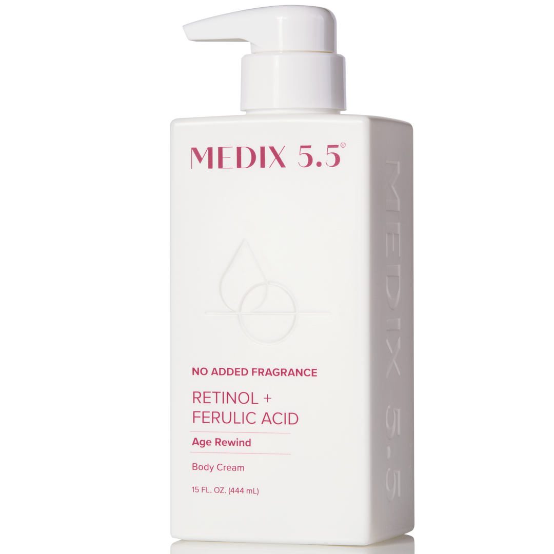 Medix 5.5 Retinol + Ferulic Acid Age Rewind Fragrance Free Body Cream Moisturizer