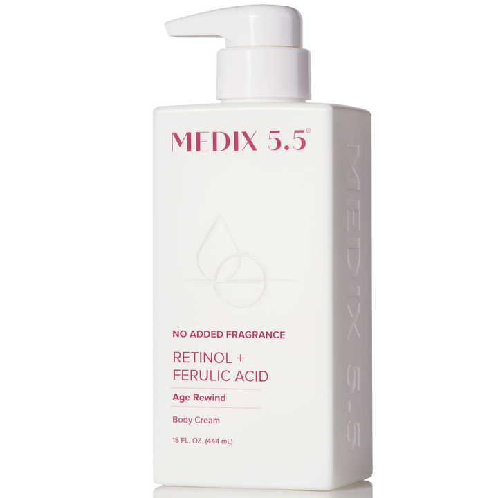 Medix 5.5 Retinol + Ferulic Acid Age Rewind Fragrance Free Body Cream Moisturizer