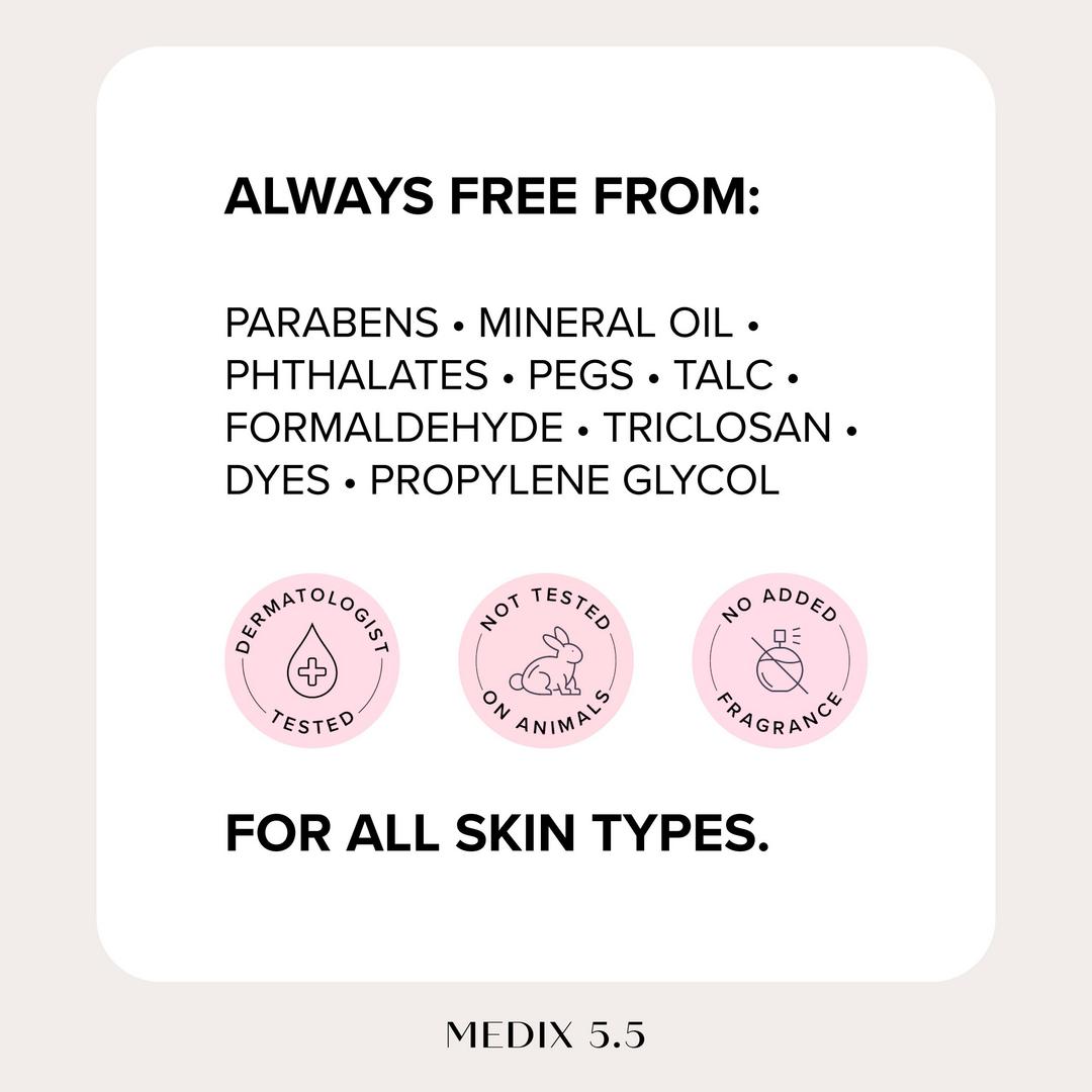 Medix 5.5 Retinol + Ferulic Acid Age Rewind Fragrance Free Body Cream Moisturizer