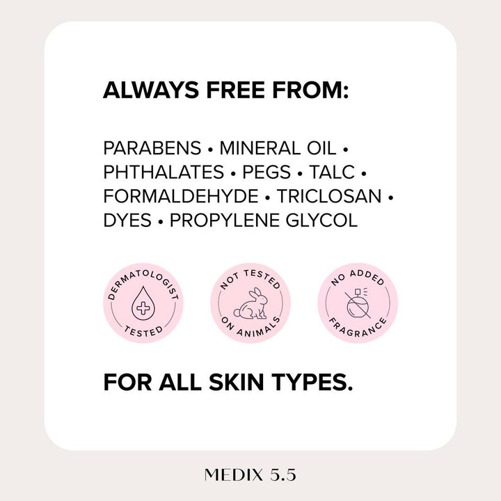 Medix 5.5 Retinol + Ferulic Acid Age Rewind Fragrance Free Body Cream Moisturizer