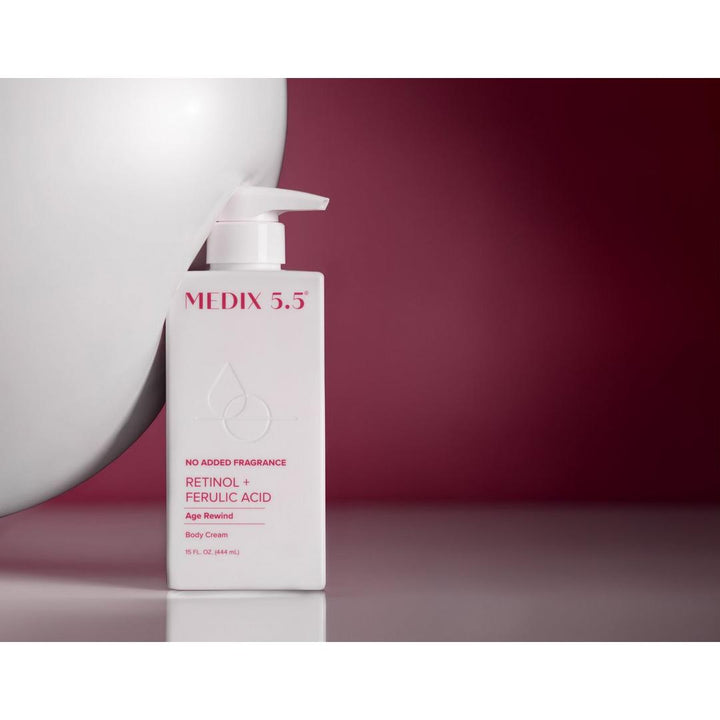 Medix 5.5 Retinol + Ferulic Acid Age Rewind Fragrance Free Body Cream Moisturizer