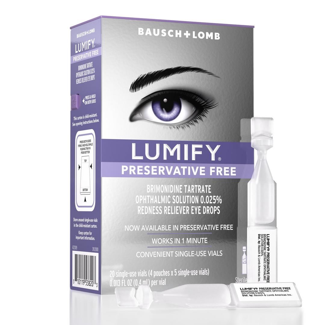 Lumify Preservative Free Redness Reliever Eye Drops