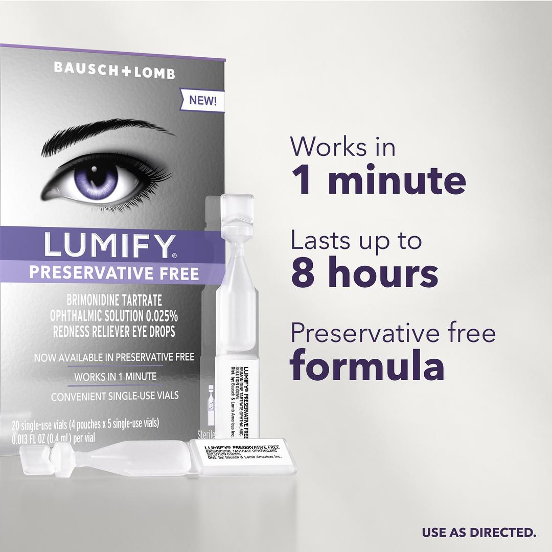 Lumify Preservative Free Redness Reliever Eye Drops