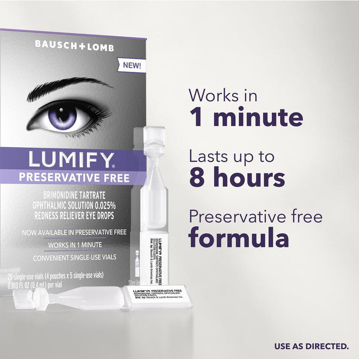 Lumify Preservative Free Redness Reliever Eye Drops