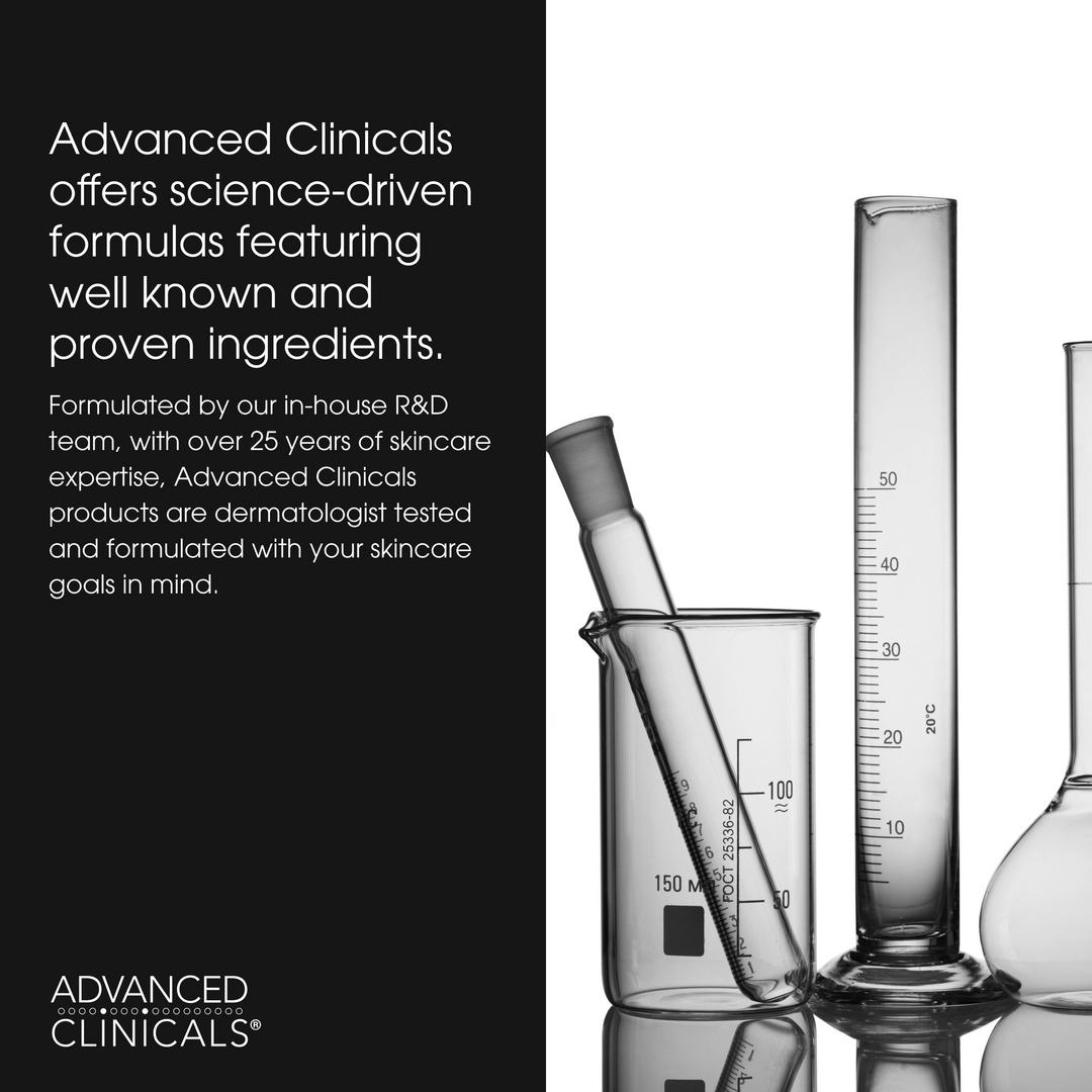 Advanced Clinicals Glycolic + Lactic Acid Exfoliating Cleanser