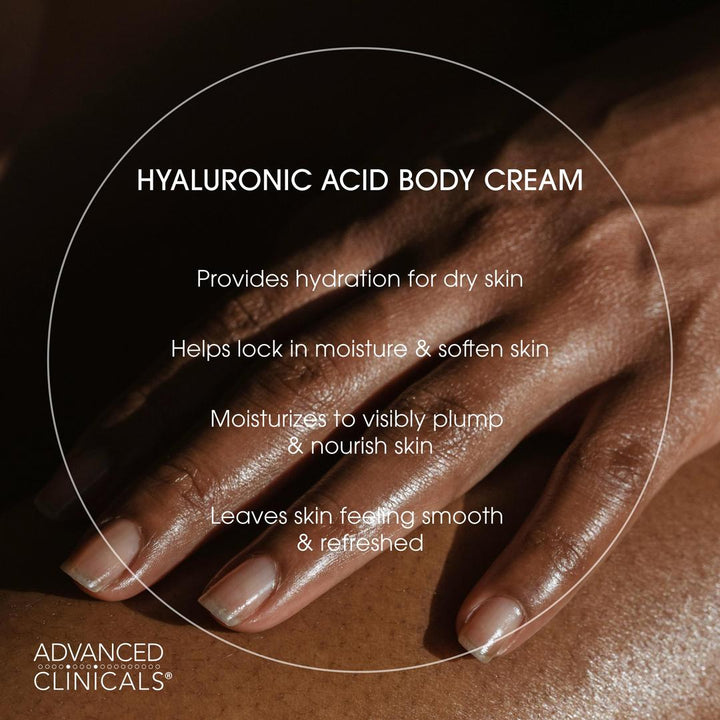 Advanced Clinicals   Hyaluronic Acid + Collagen Body Cream Bundle