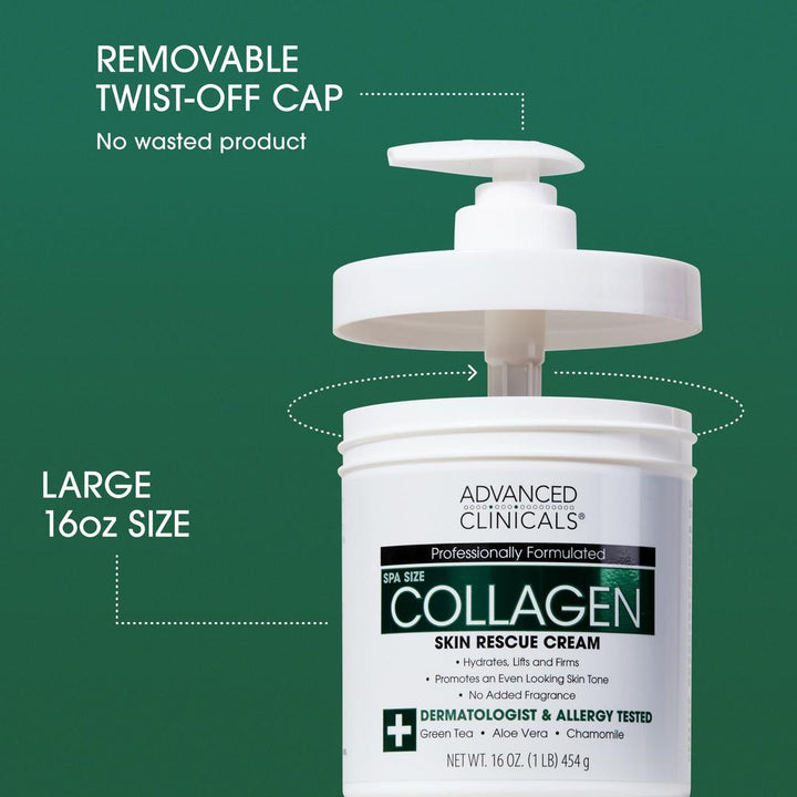Advanced Clinicals   Hyaluronic Acid + Collagen Body Cream Bundle