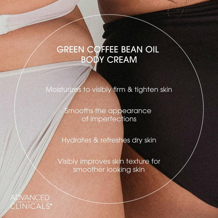 Advanced Clinicals Green Coffee Bean Oil Thermo-Firming Body Cream