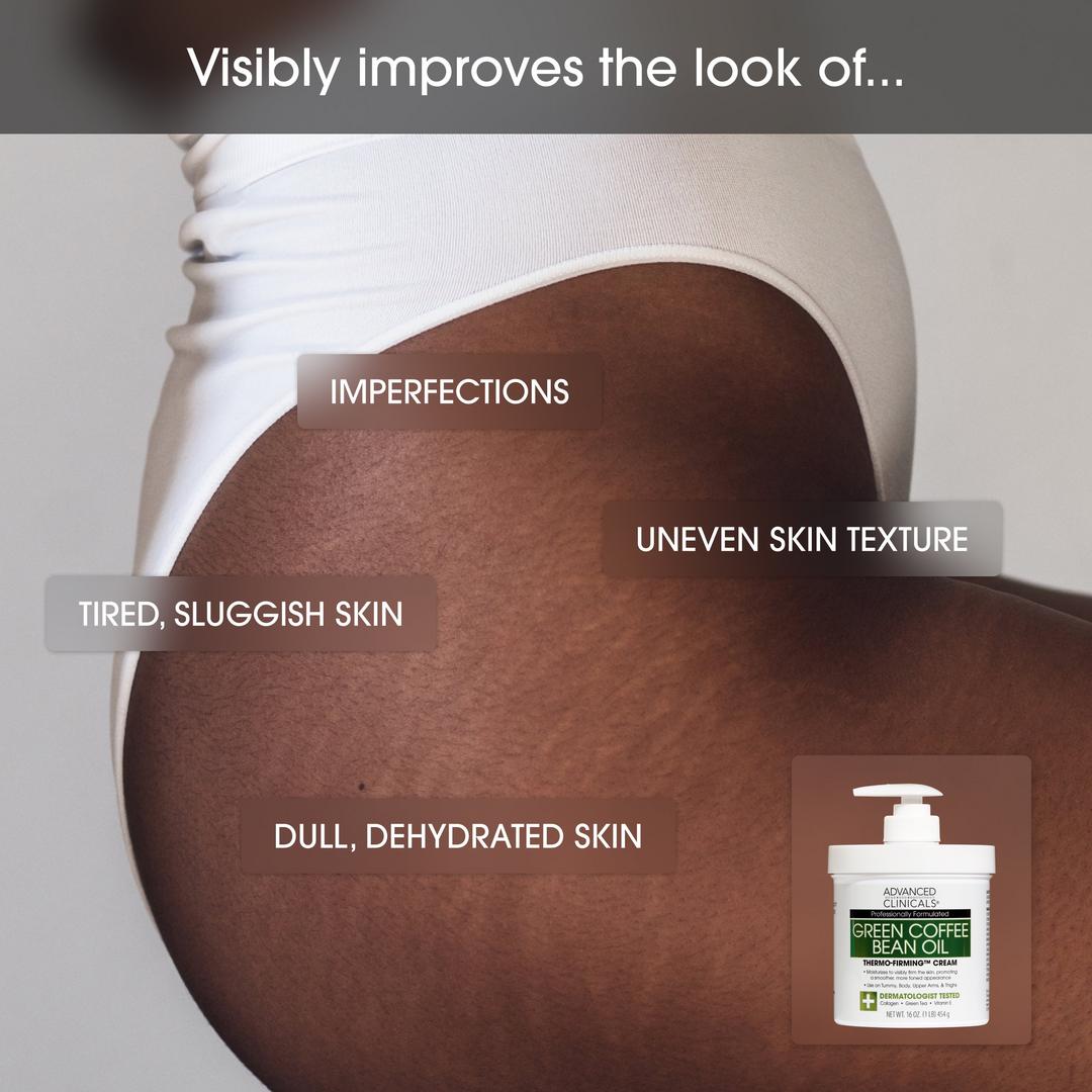 Advanced Clinicals Green Coffee Bean Oil Thermo-Firming Body Cream