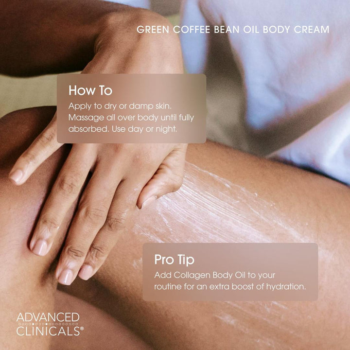 Advanced Clinicals Green Coffee Bean Oil Thermo-Firming Body Cream