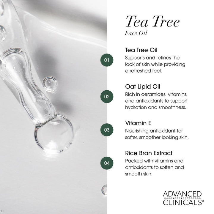 Advanced Clinicals Tea Tree Oil Face Serum set