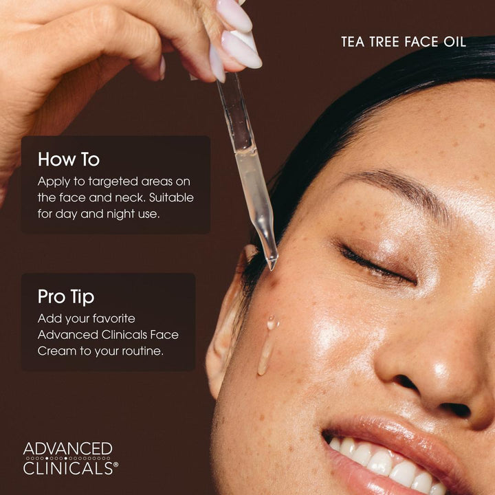Advanced Clinicals Tea Tree Oil Face Serum set