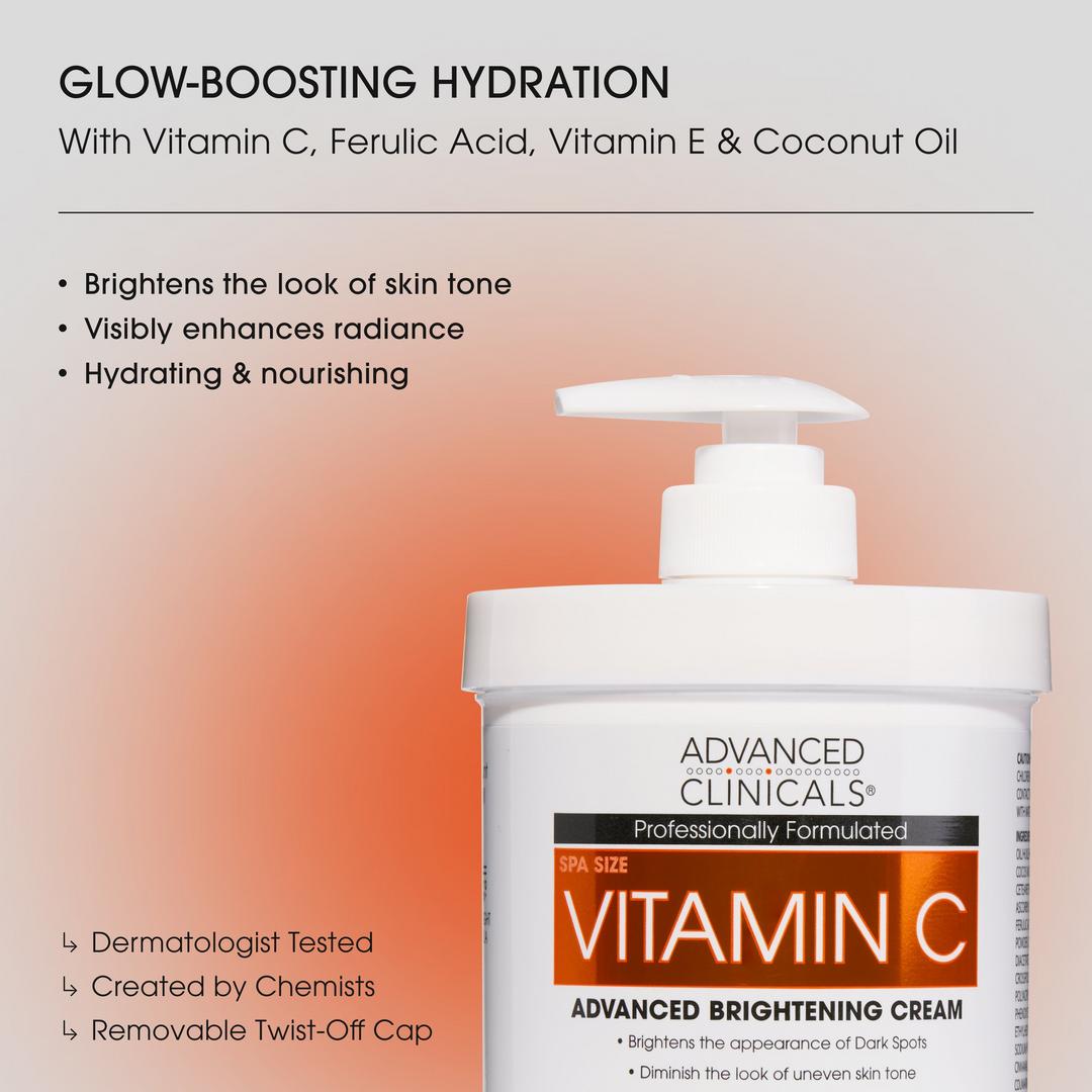 Advanced Clinicals Vitamin C Advanced Brightening Body Cream