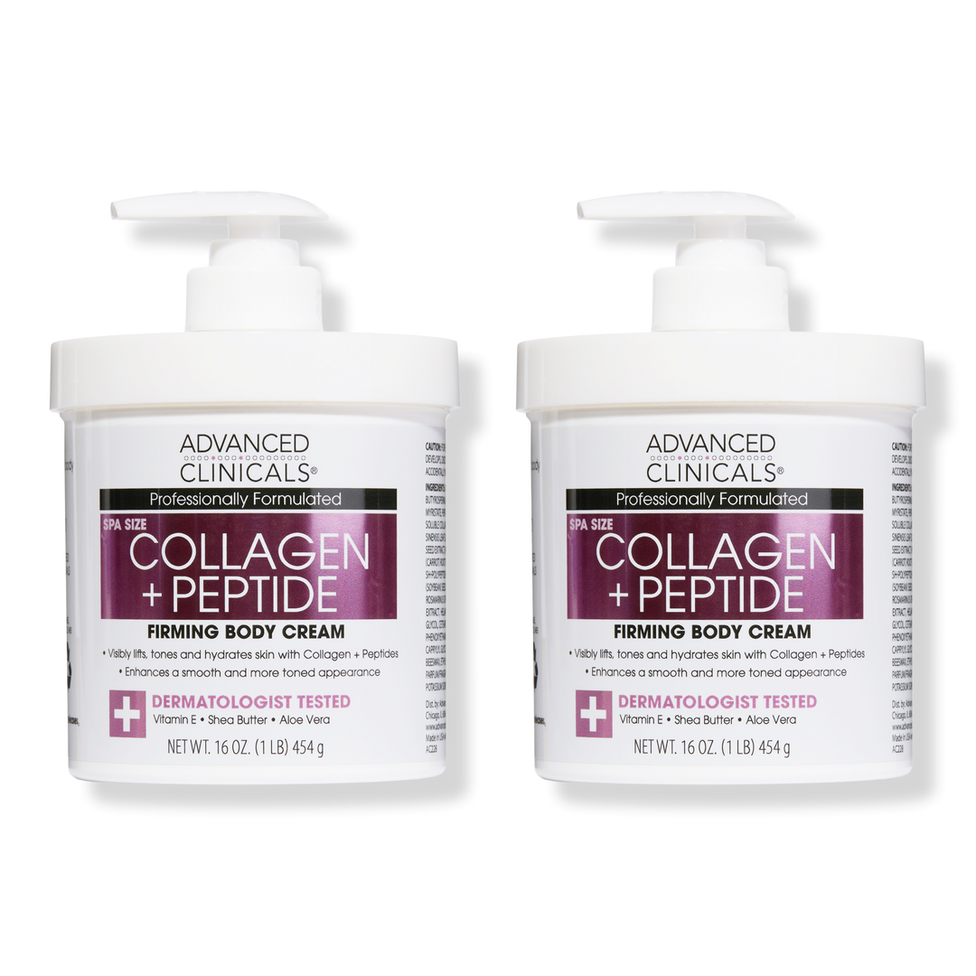 Advanced Clinicals Collagen + Peptide Firming Body Cream