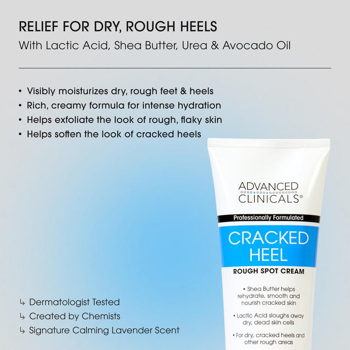 Advanced Clinicals Cracked Heel Rough Spot Foot Cream