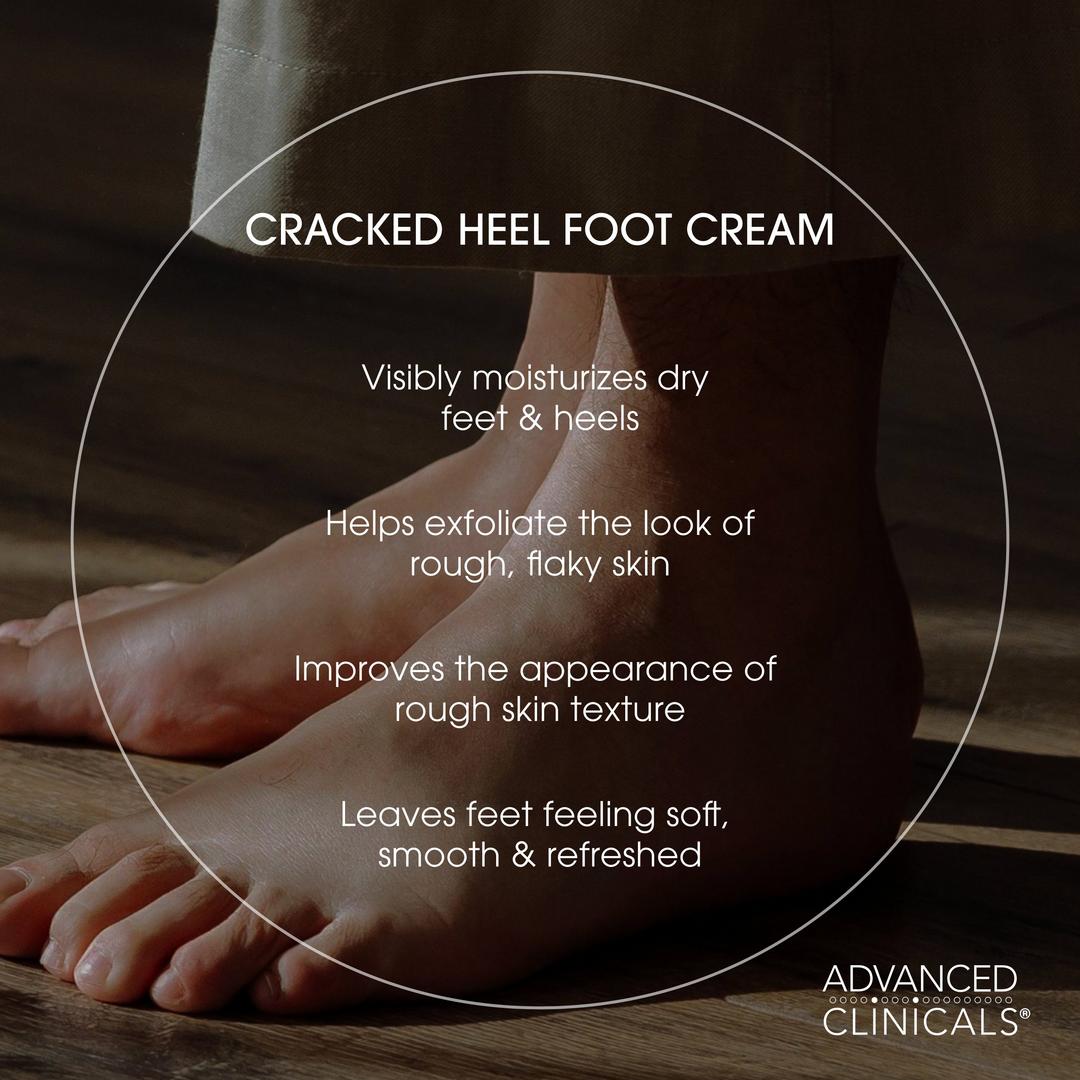 Advanced Clinicals Cracked Heel Rough Spot Foot Cream