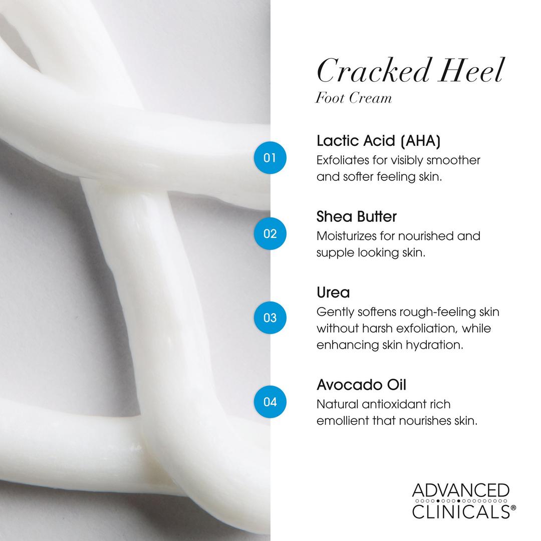 Advanced Clinicals Cracked Heel Rough Spot Foot Cream
