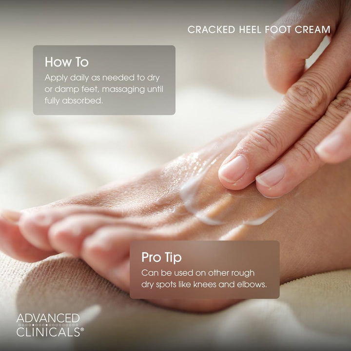 Advanced Clinicals Cracked Heel Rough Spot Foot Cream