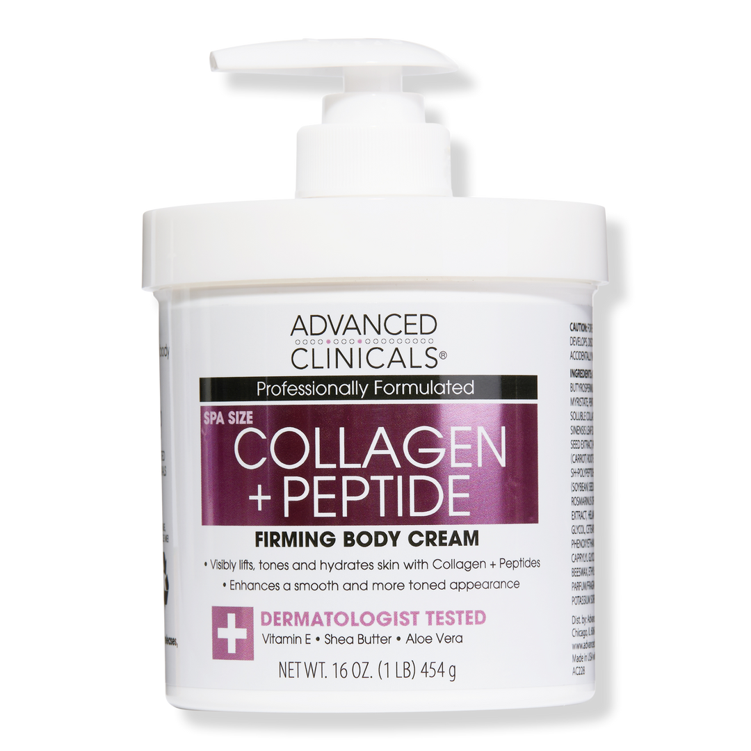 Advanced Clinicals Collagen + Peptide Firming Body Cream
