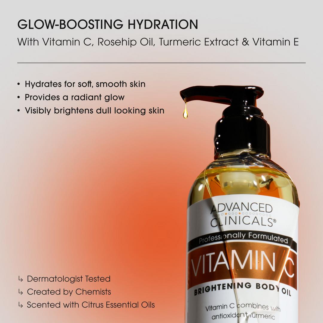 Advanced Clinicals Vitamin C Brightening Body Oil