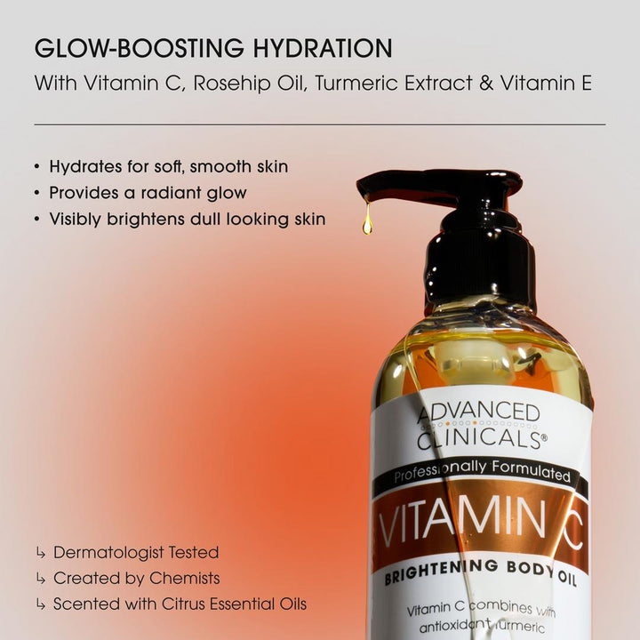 Advanced Clinicals Vitamin C Brightening Body Oil